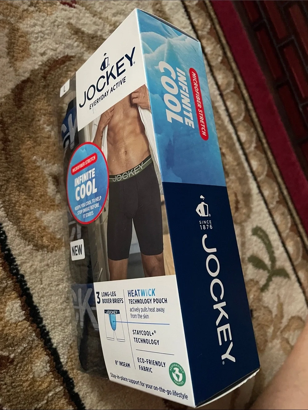 Jockey Men’s Long-Leg Boxer Briefs - Black